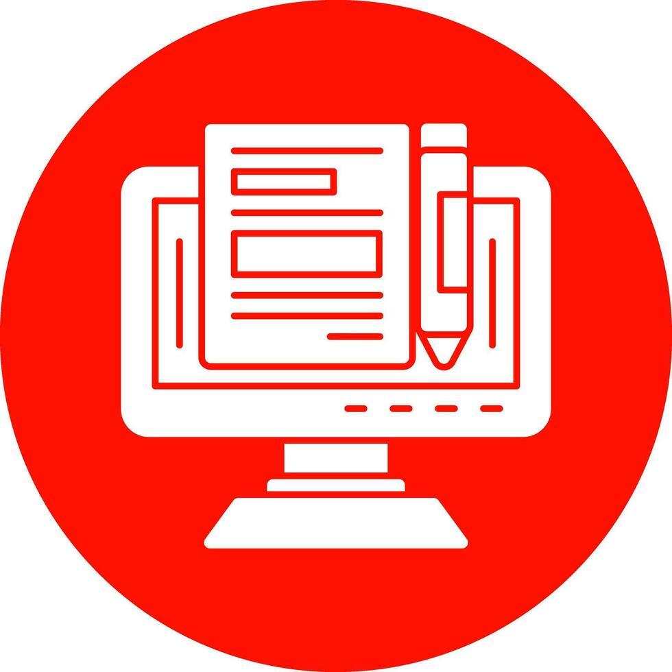 Blogger Vector Icon Design