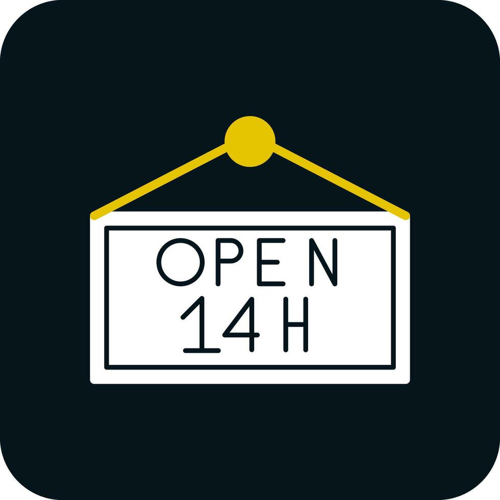 Opening hours Vector Icon Design