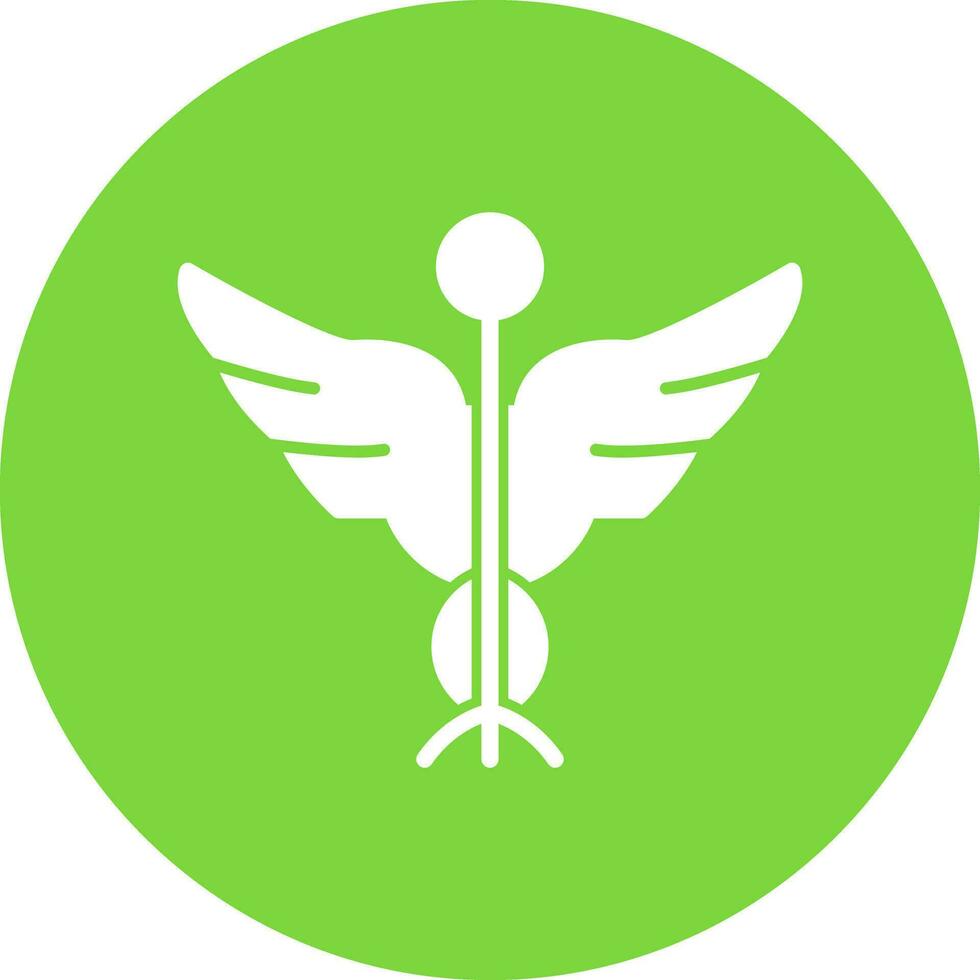 Caduceus Vector Icon Design