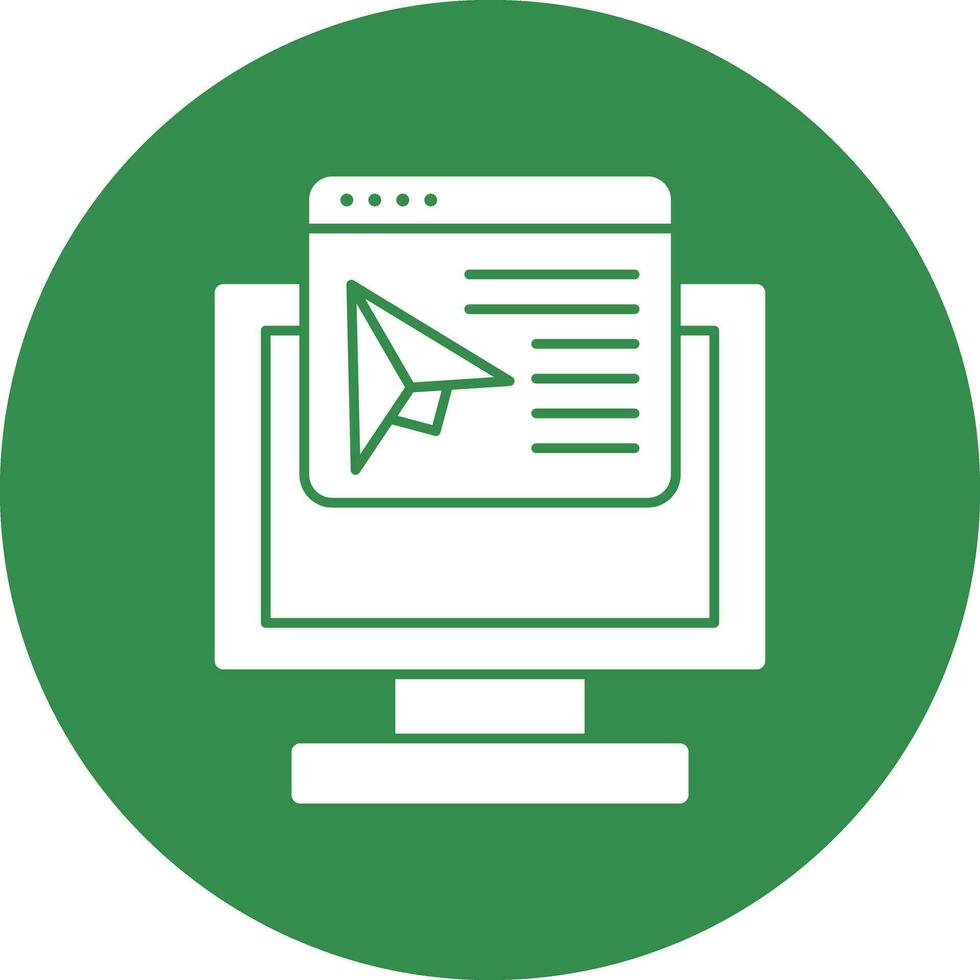 Landing page Vector Icon Design