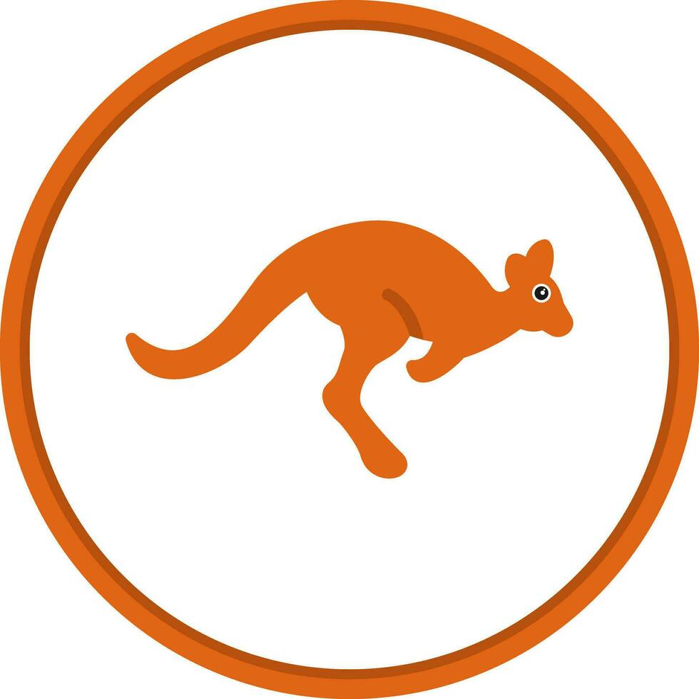 Kangaroo Vector Icon Design