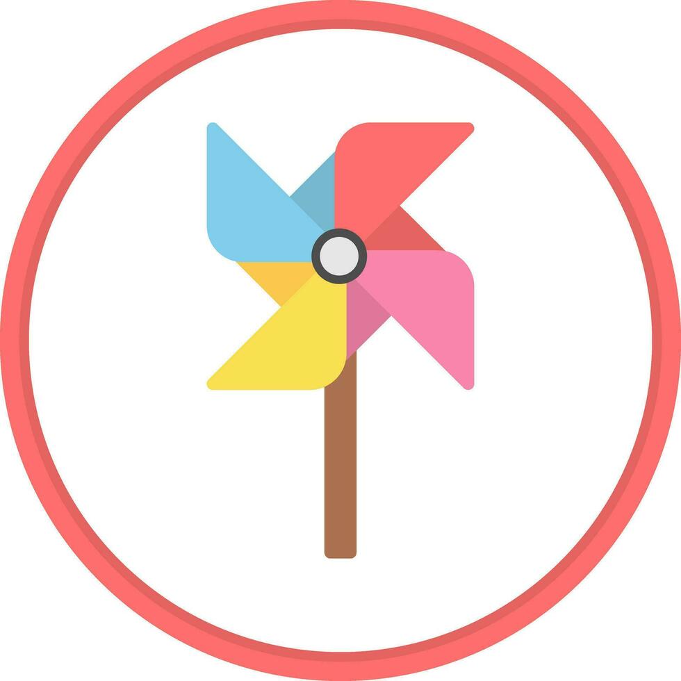 Pinwheel Vector Icon Design