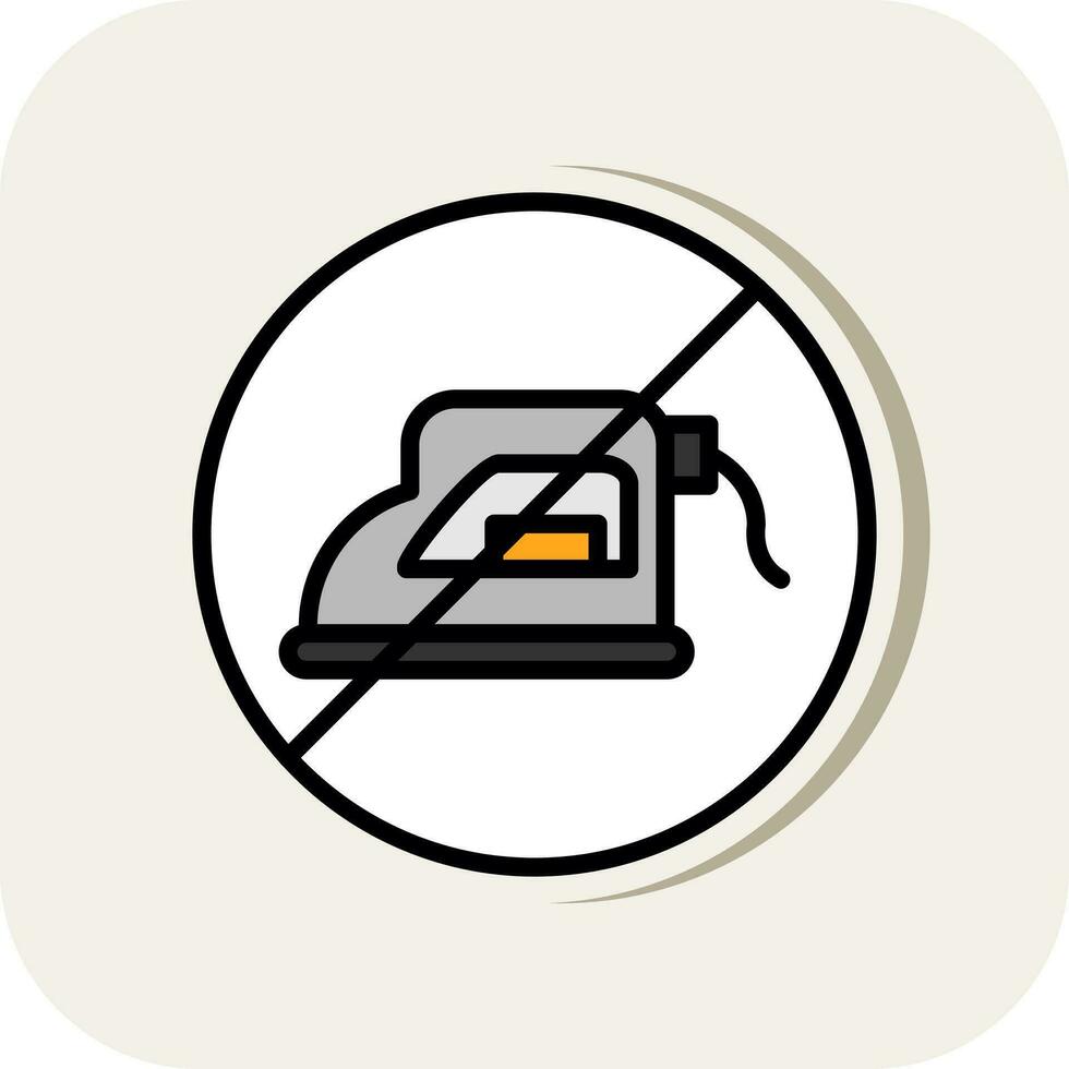 No iron Vector Icon Design