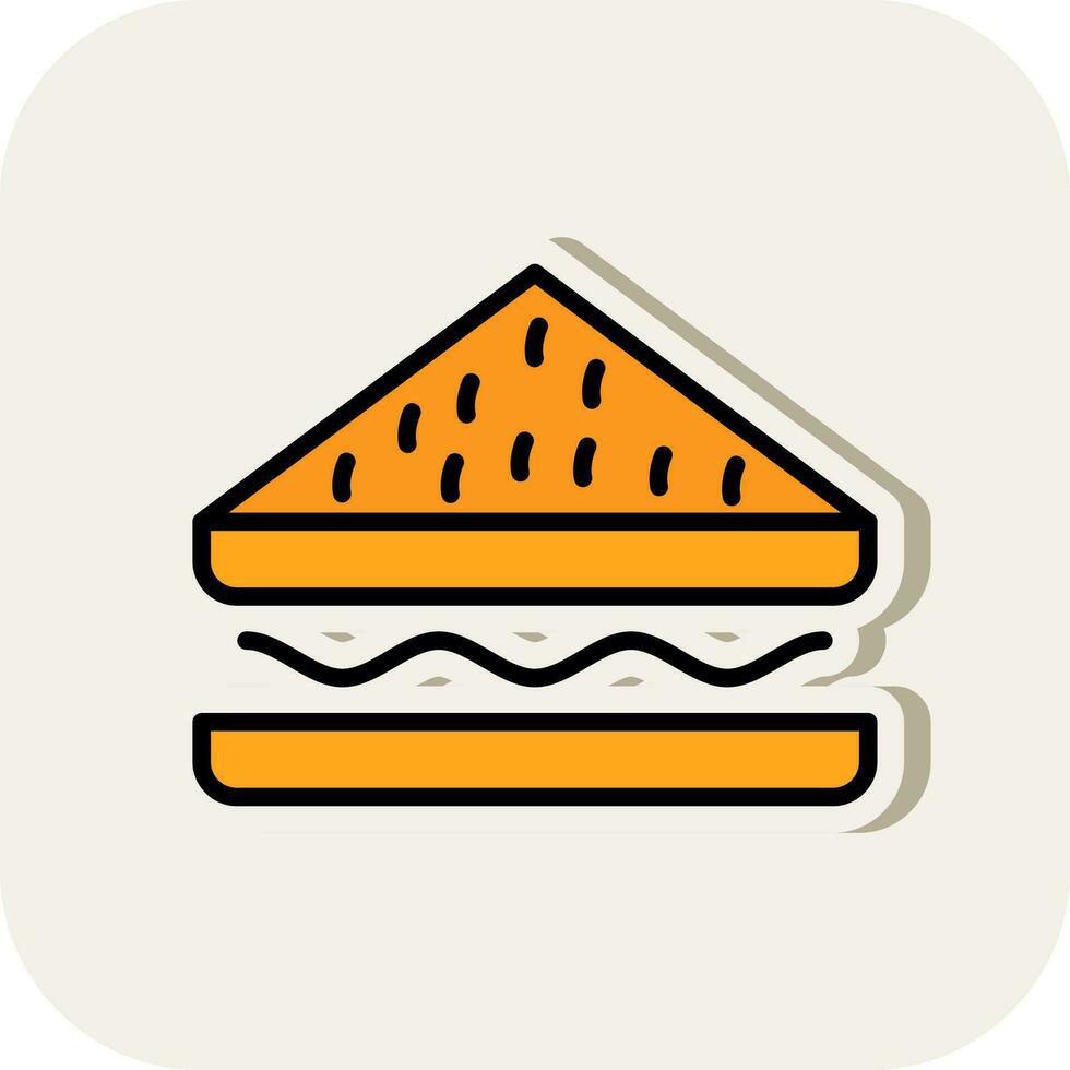 diseño de icono de vector de sándwich