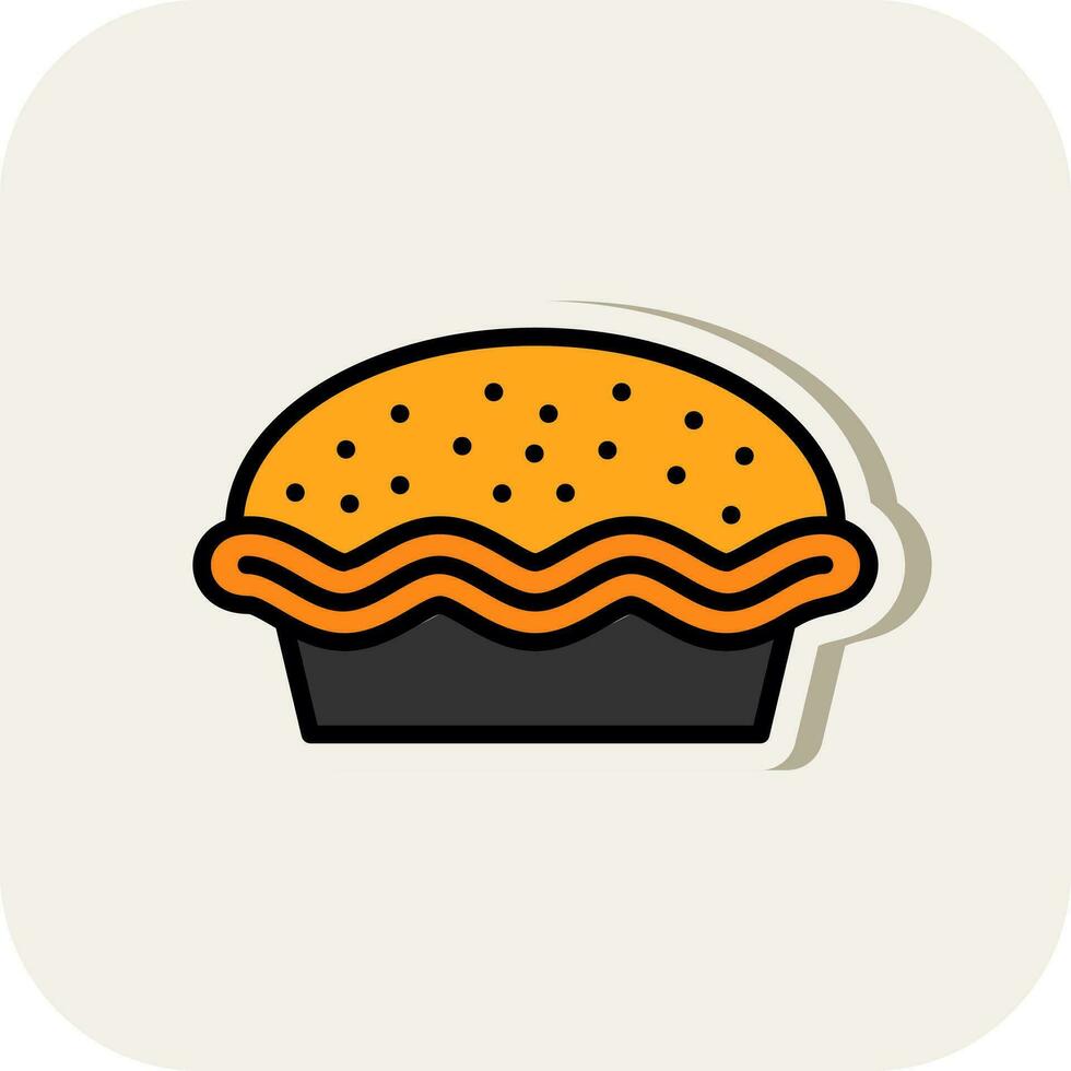 Pie Vector Icon Design