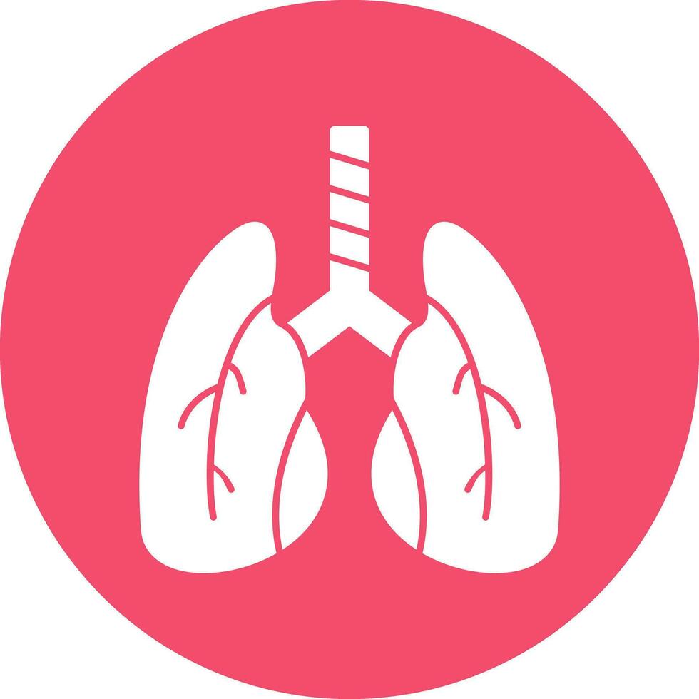 diseño de icono de vector de pulmones
