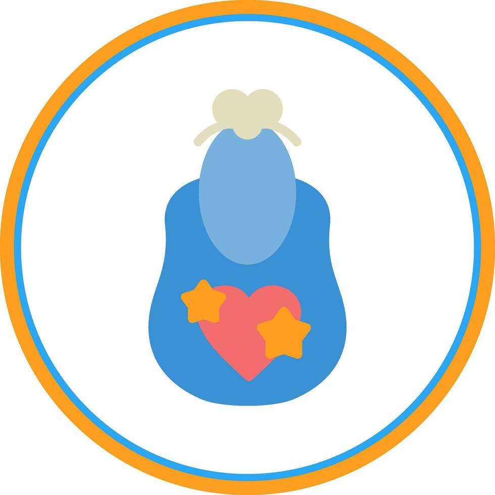 Baby bib Vector Icon Design