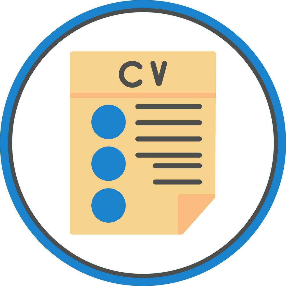 CV Vector Icon Design