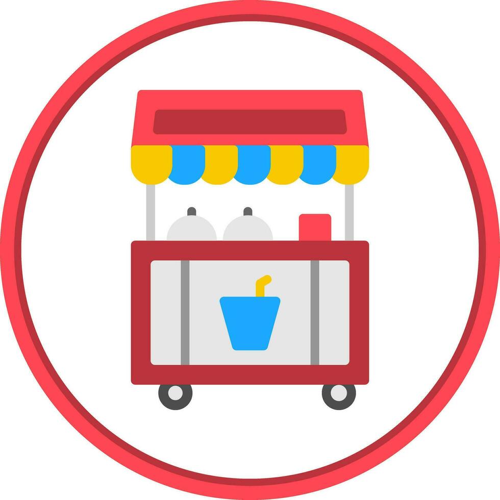 Food stand Vector Icon Design