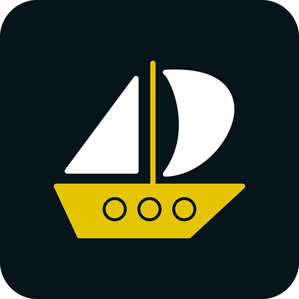 Catamaran Vector Icon Design