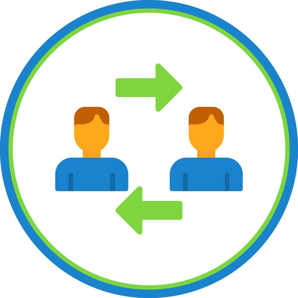 Interchangeability Vector Icon Design