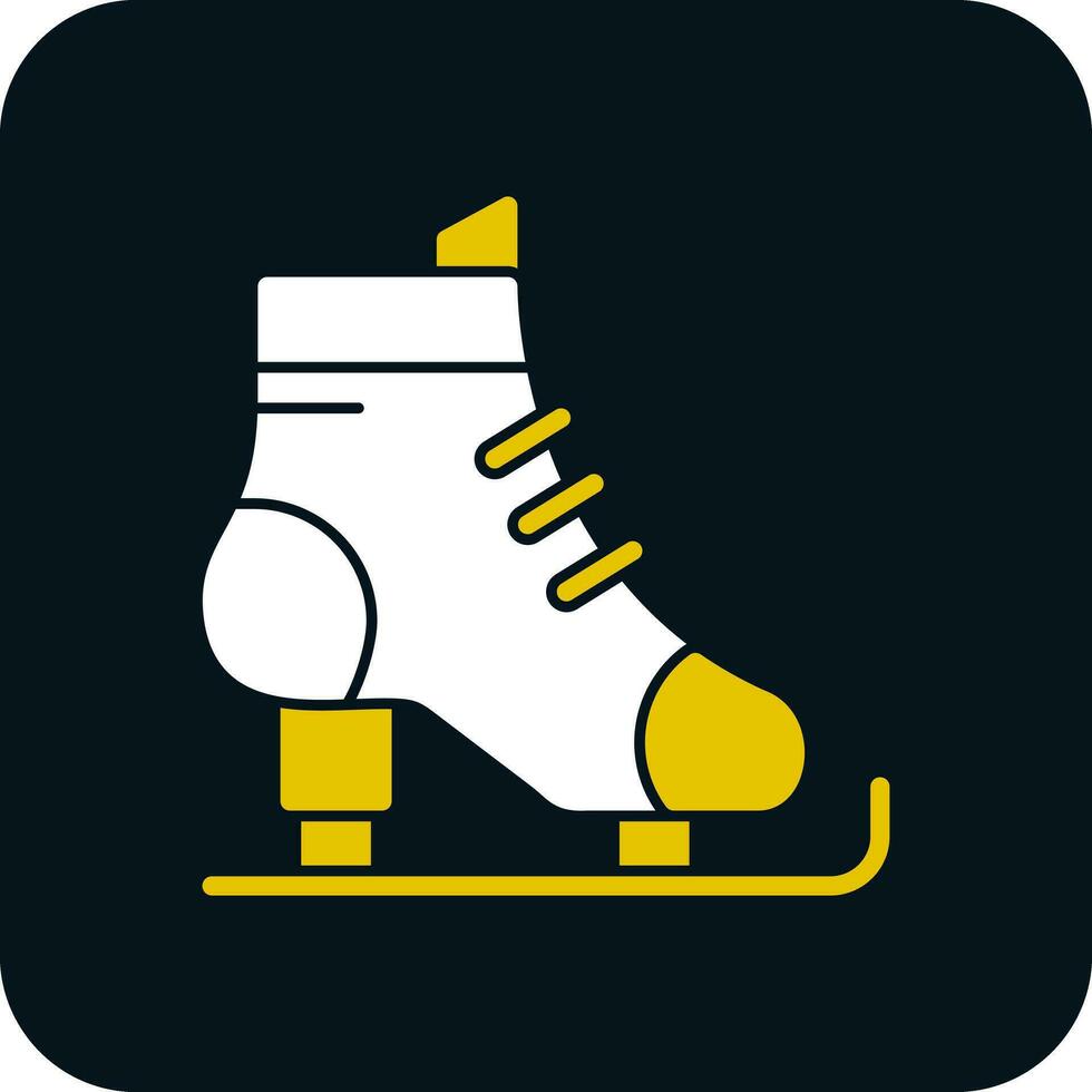 Ice skates Vector Icon Design