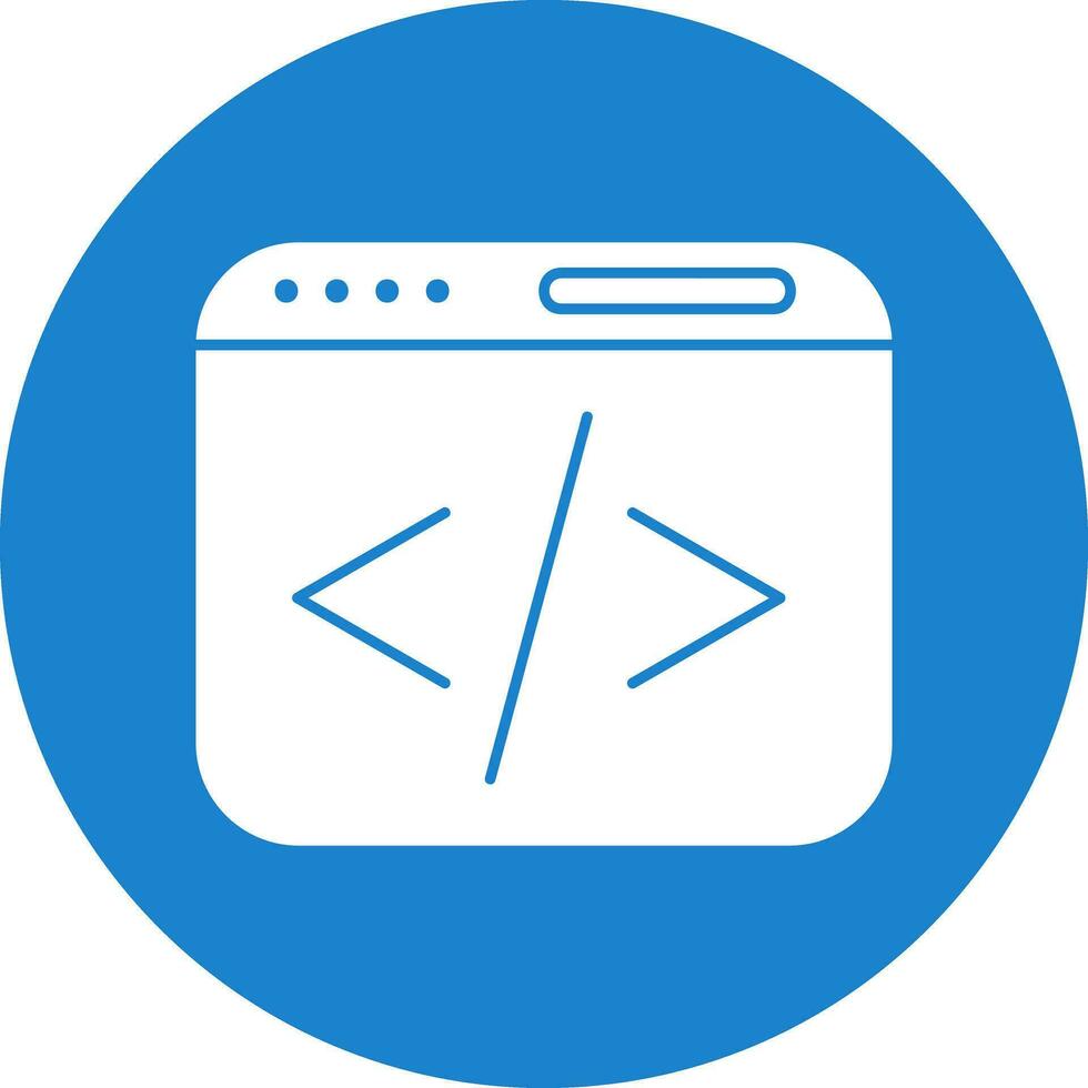 Web coding Vector Icon Design