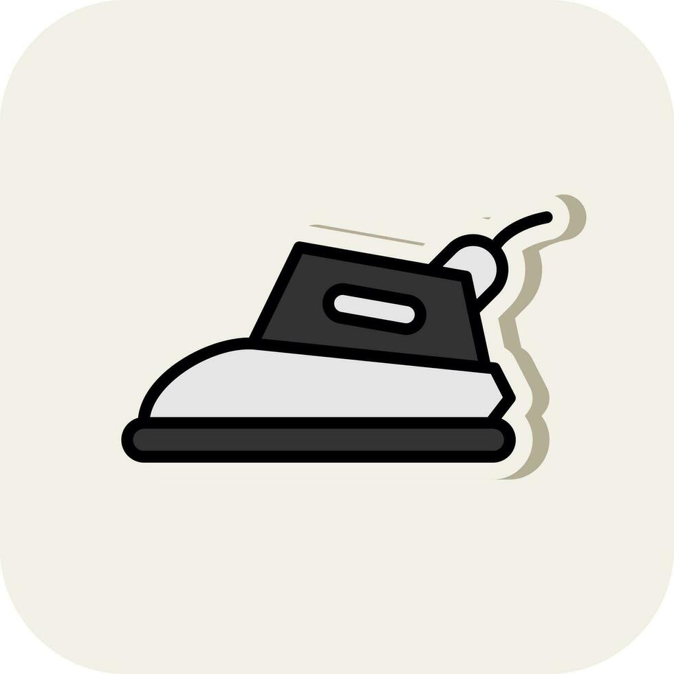 Electric iron Vector Icon Design