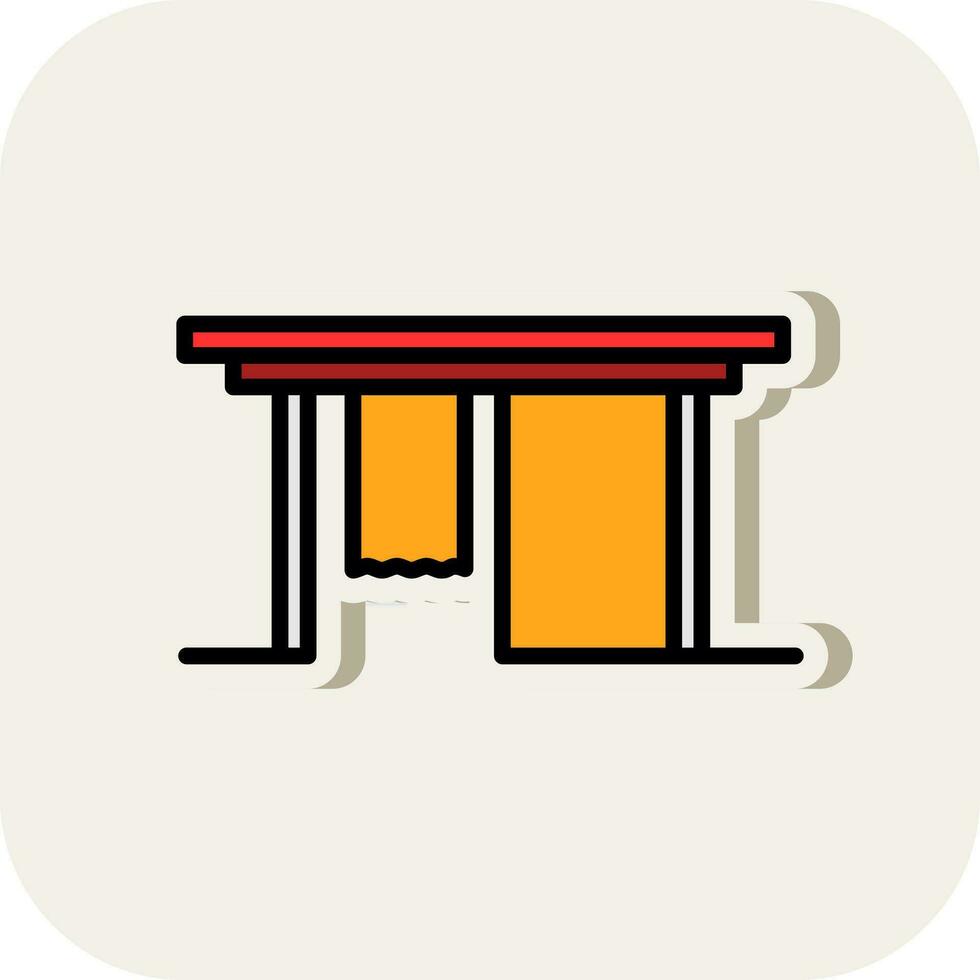 Changing room Vector Icon Design