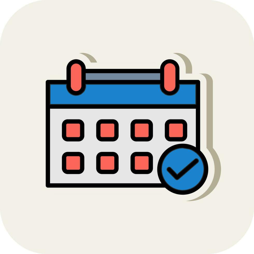 diseño de icono de vector de calendario