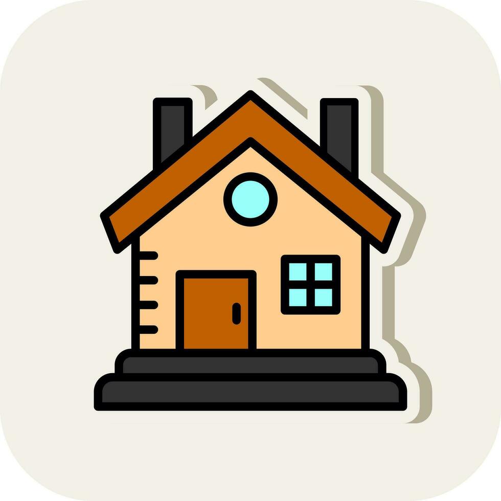 Cabin Vector Icon Design