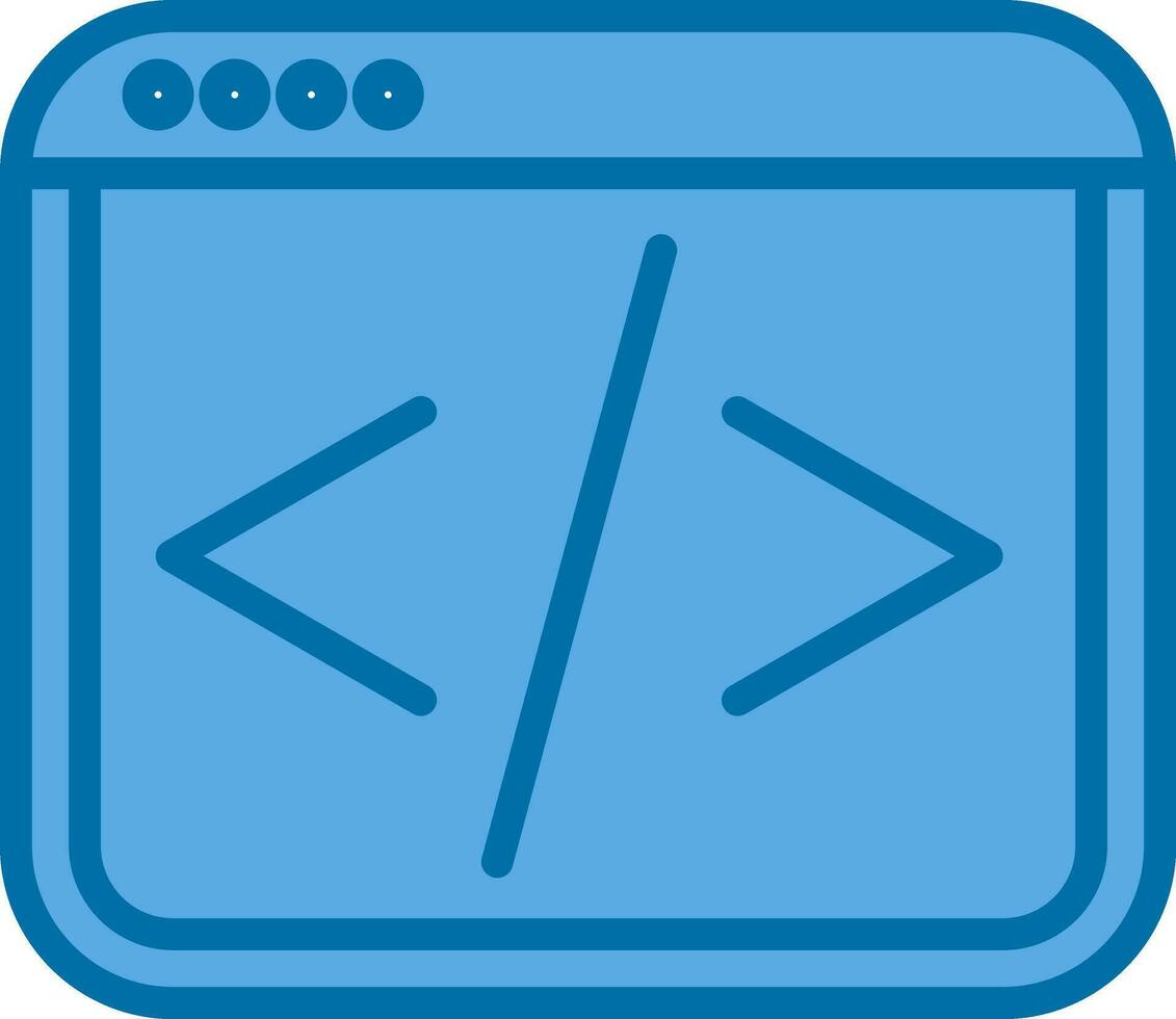 Web coding Vector Icon Design