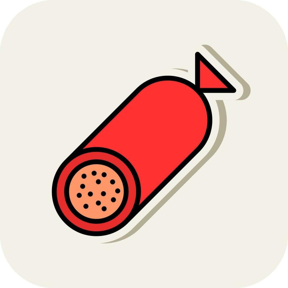 Salami Vector Icon Design