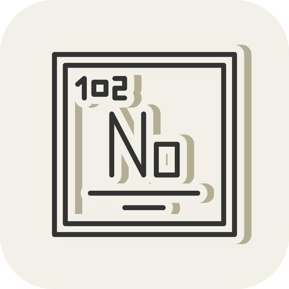 Nobelium Vector Icon Design