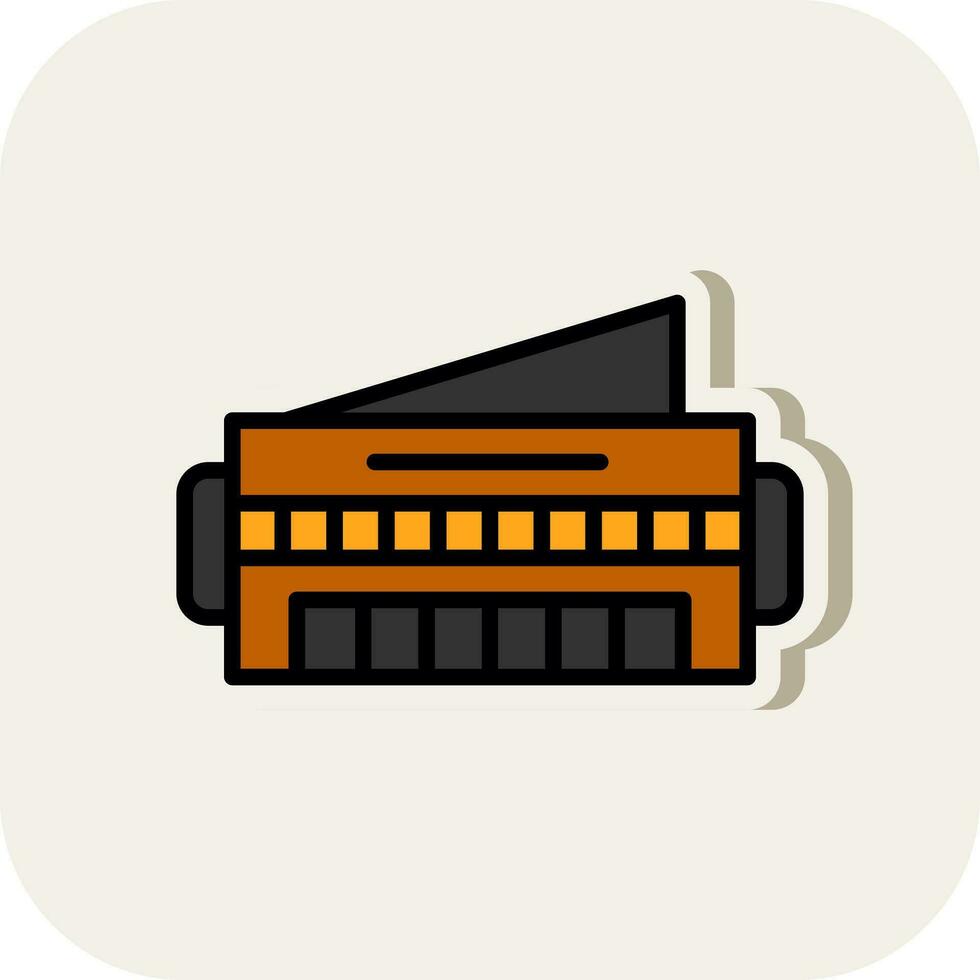 Harmonica Vector Icon Design