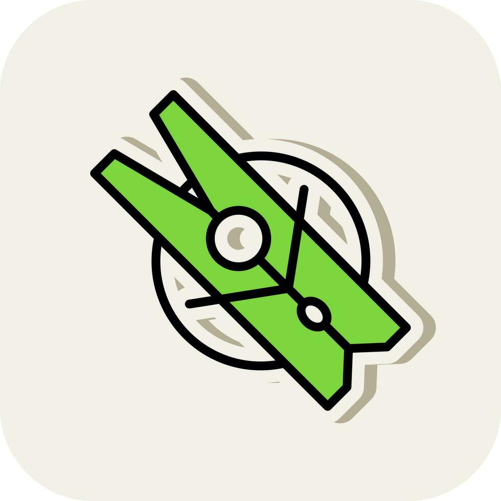 Clothes peg Vector Icon Design