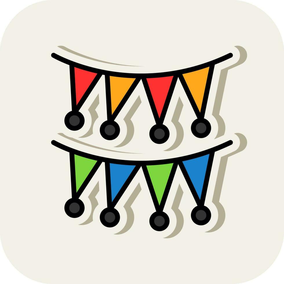 Garlands Vector Icon Design