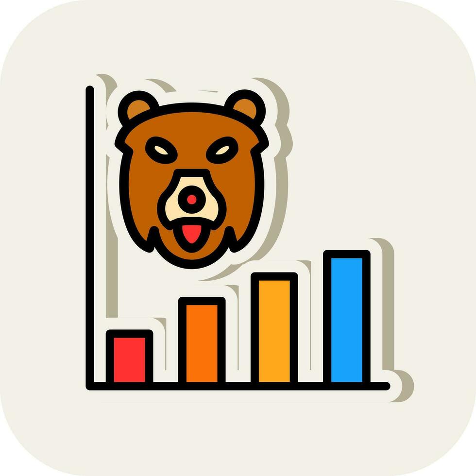 Bear market Vector Icon Design