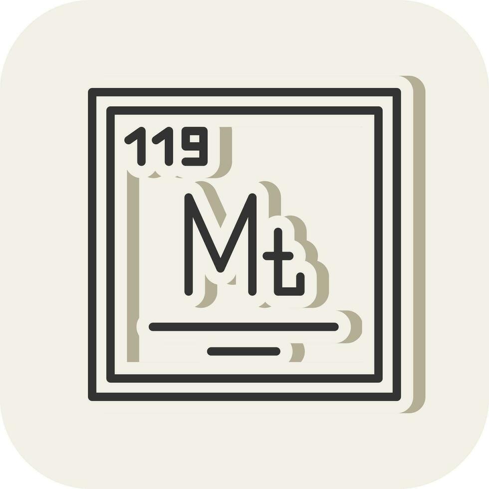 Meitnerium Vector Icon Design