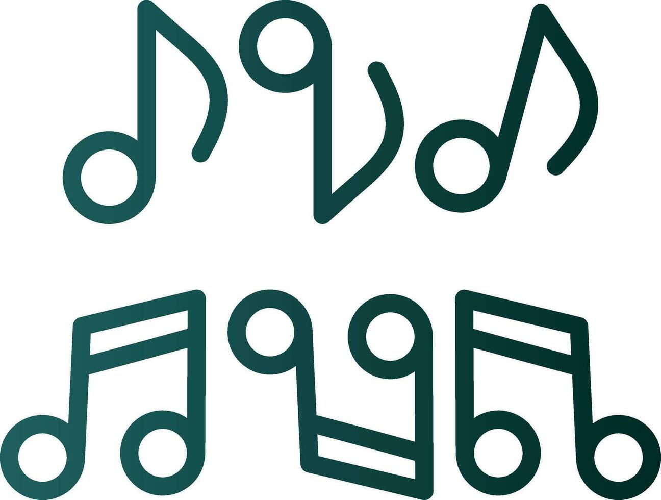 Musical note Vector Icon Design