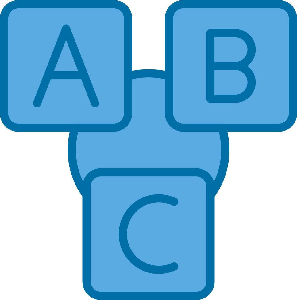 Abc block Vector Icon Design