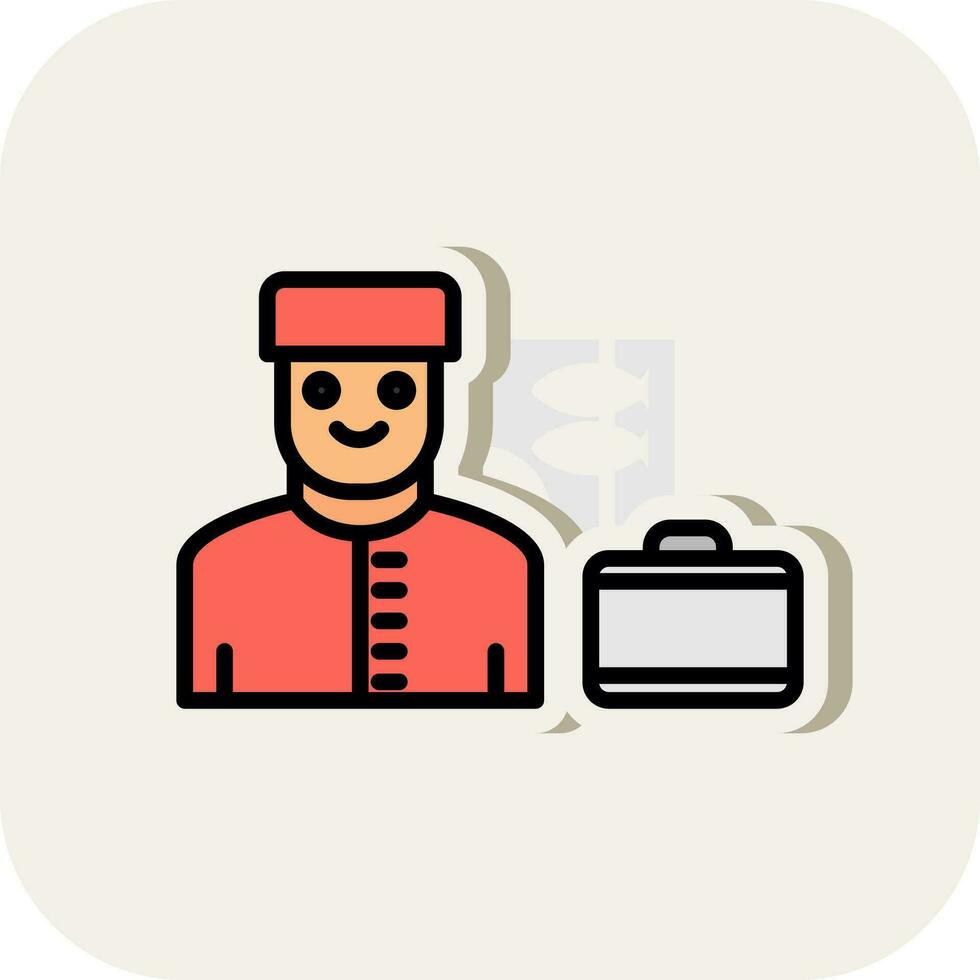 Bell boy Vector Icon Design