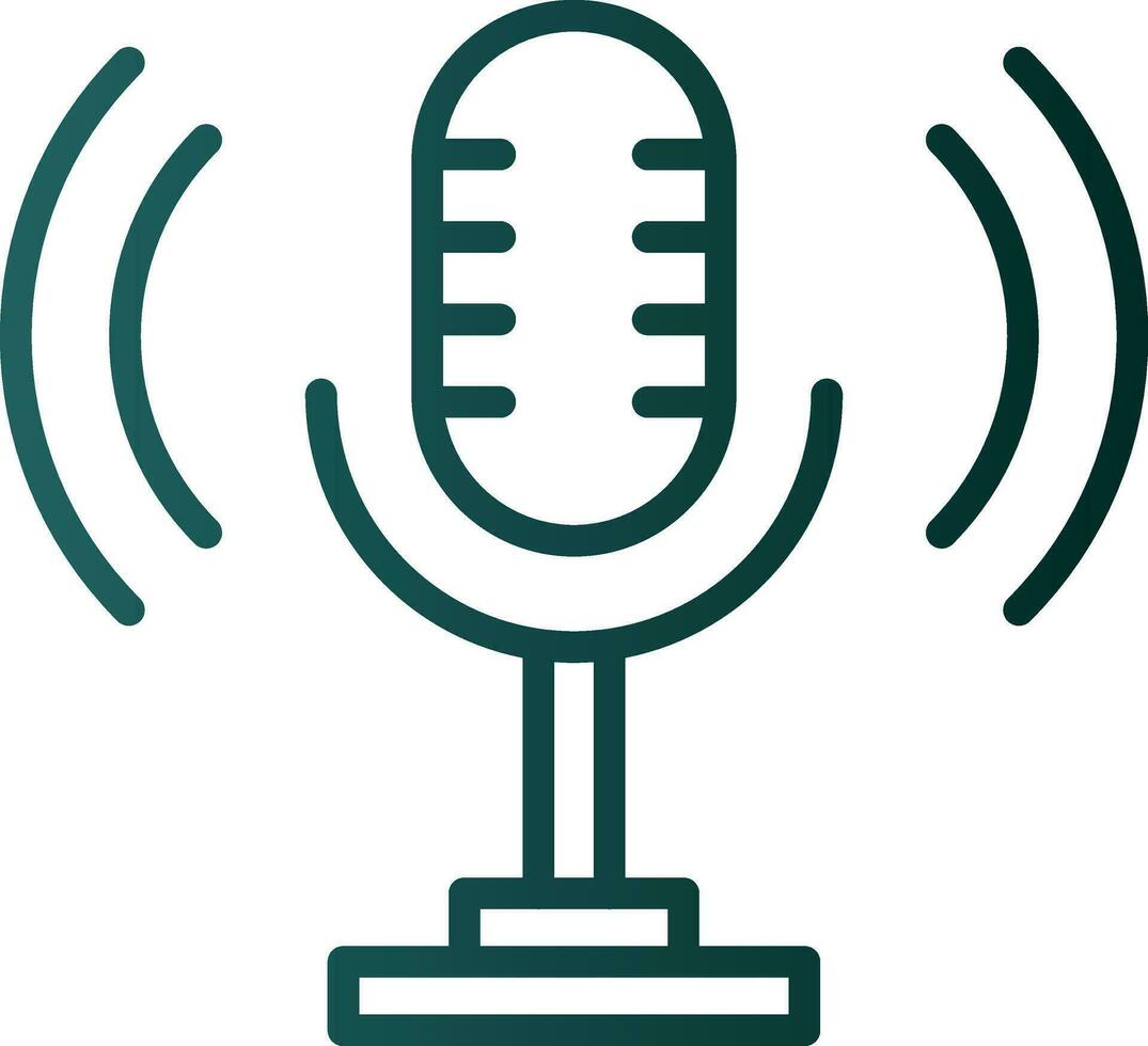 Podcast Vector Icon Design
