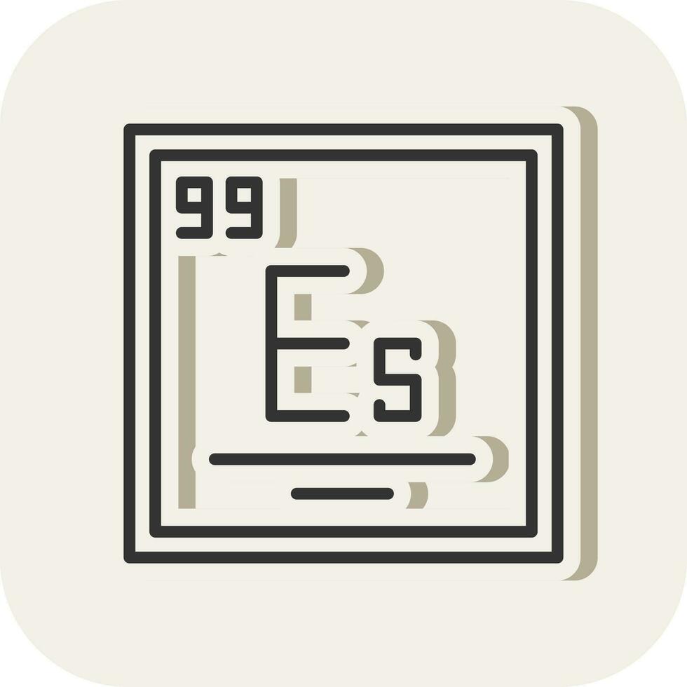Einsteinium Vector Icon Design
