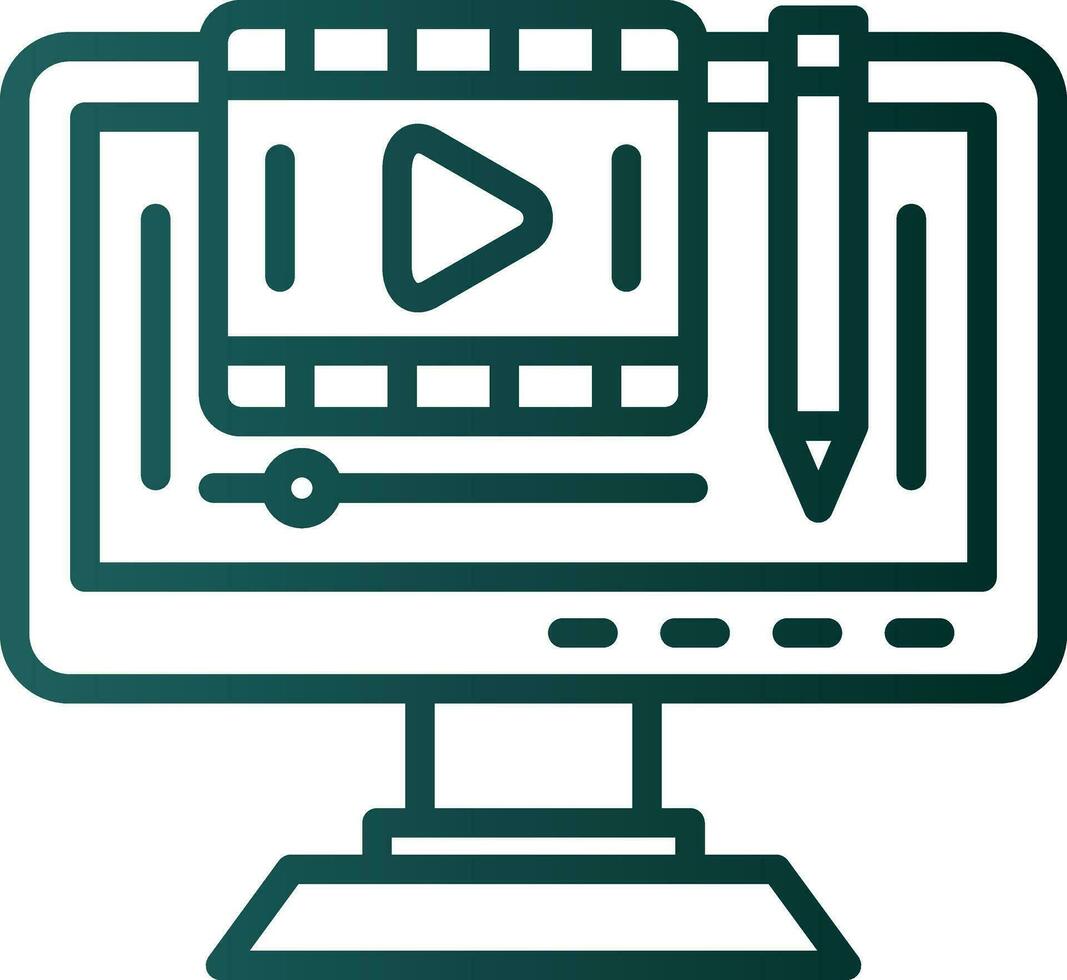 Edit video Vector Icon Design