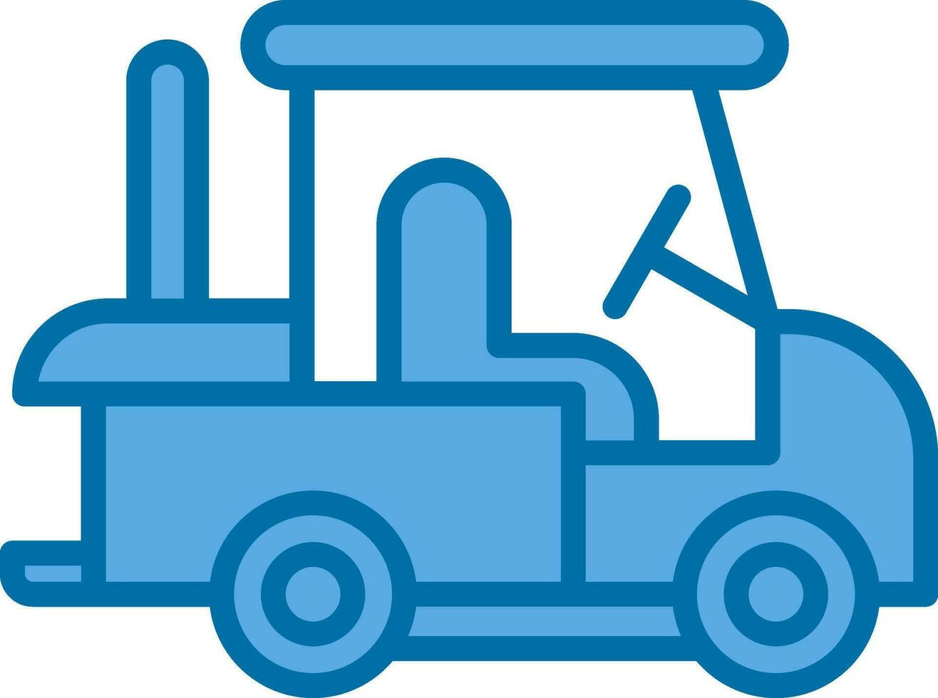 Golf cart Vector Icon Design