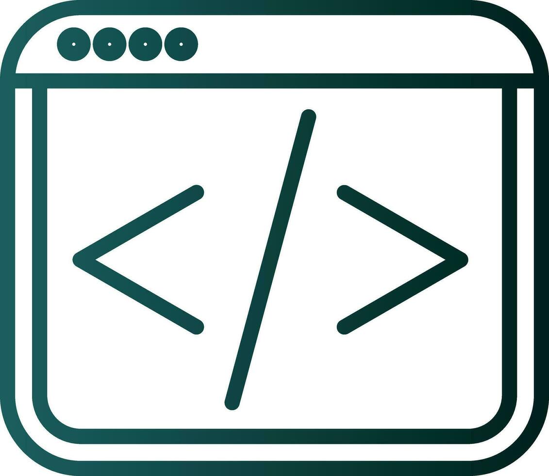 Web coding Vector Icon Design