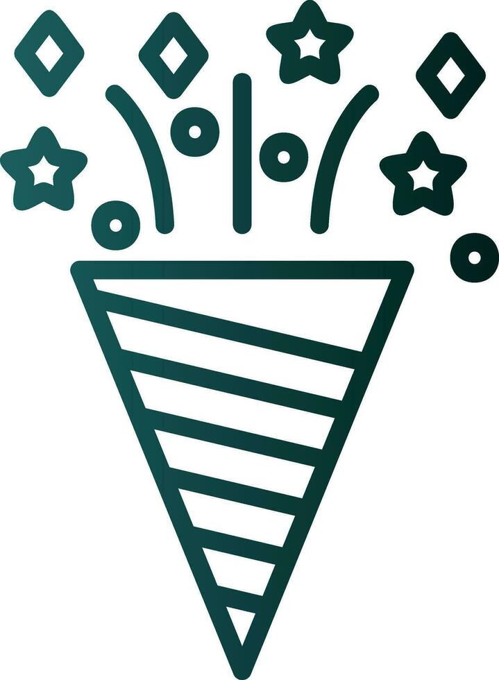 Confetti Vector Icon Design