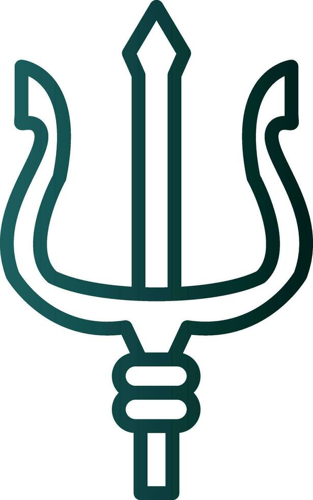 Trident Vector Icon Design