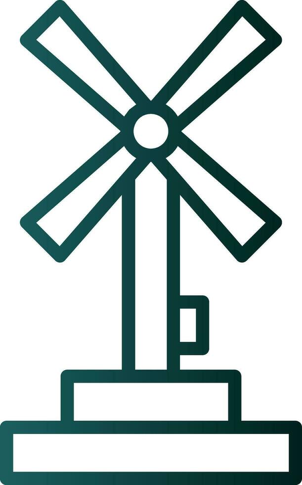 Windmill Vector Icon Design