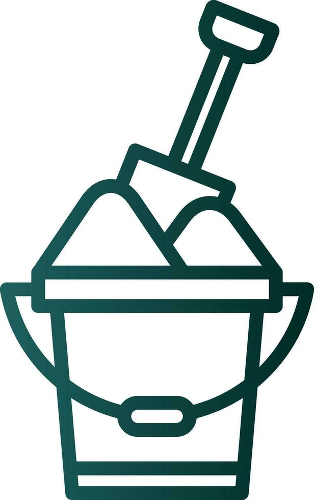 Sand bucket Vector Icon Design