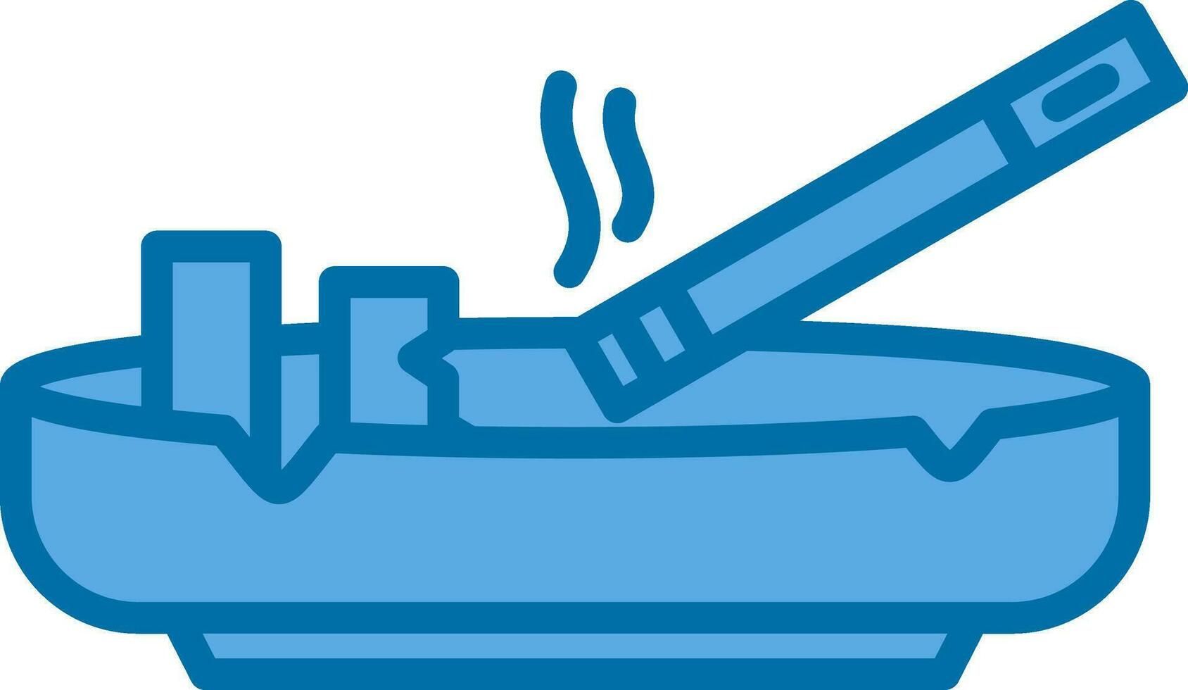 Ashtray Vector Icon Design