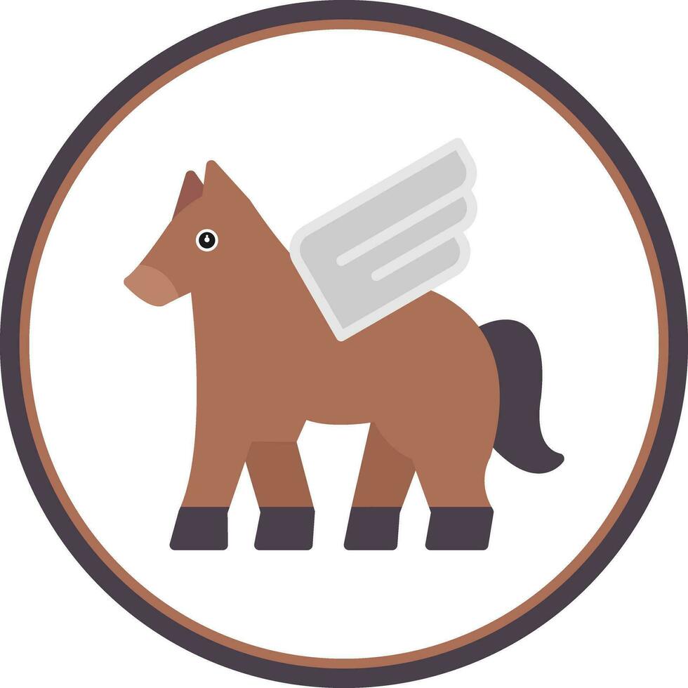 Pegasus Vector Icon Design