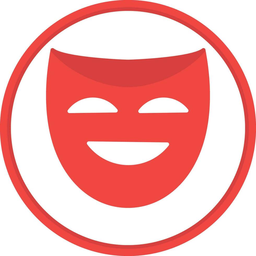 Theater masks Vector Icon Design