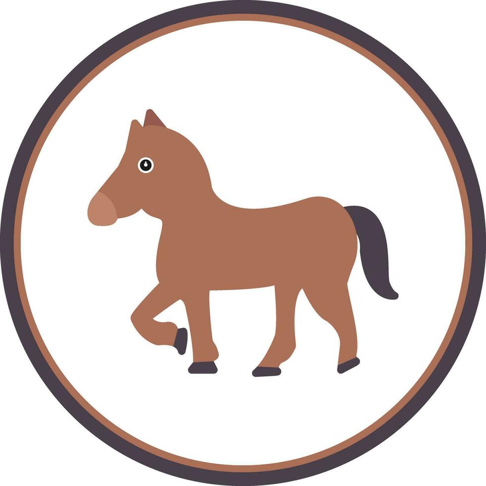 diseño de icono de vector de caballo