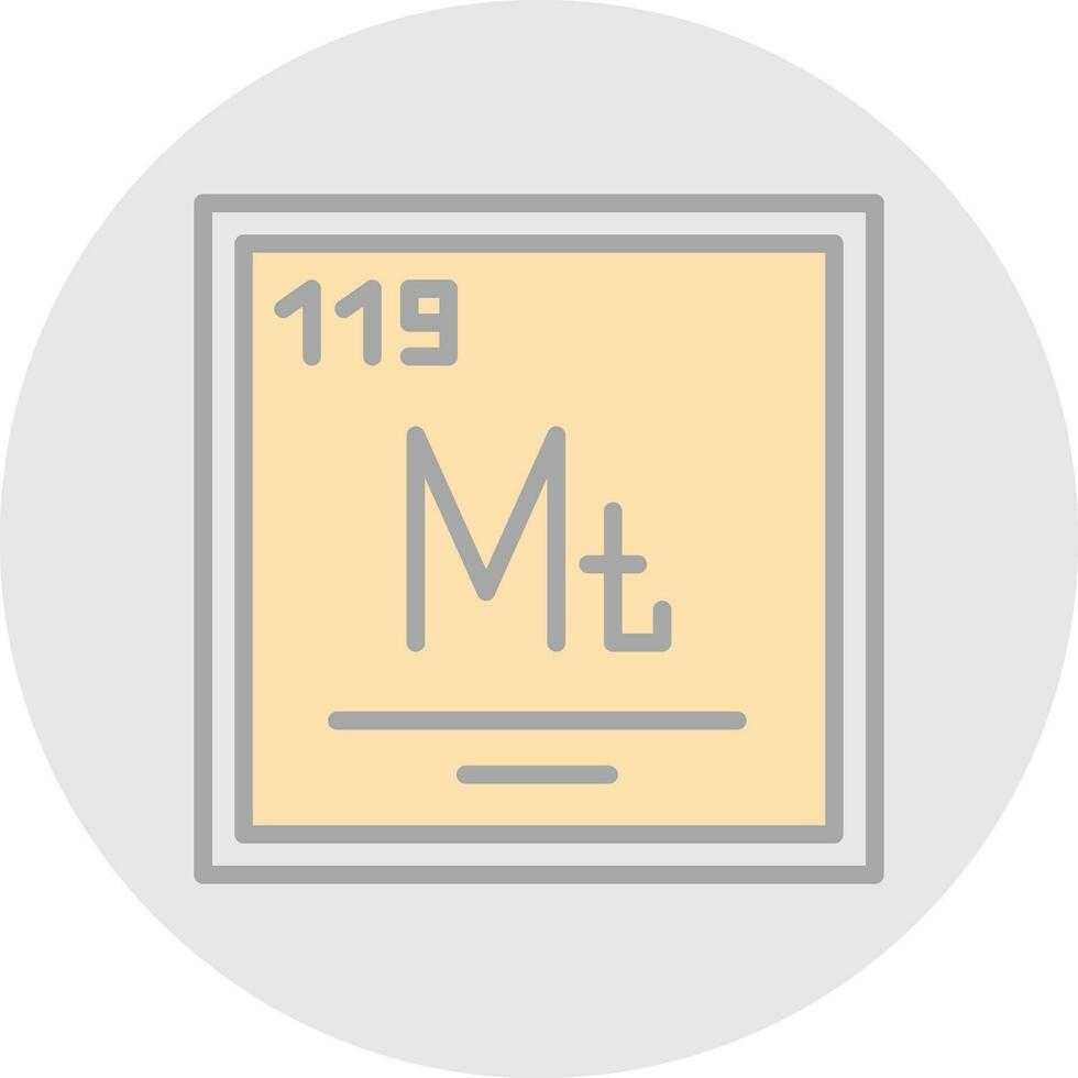 Meitnerium Vector Icon Design