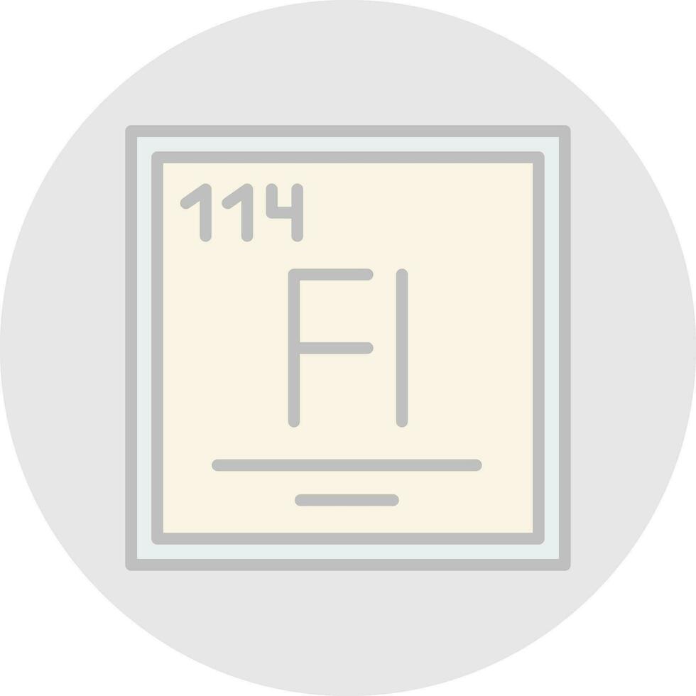 flerovium vector icono diseño