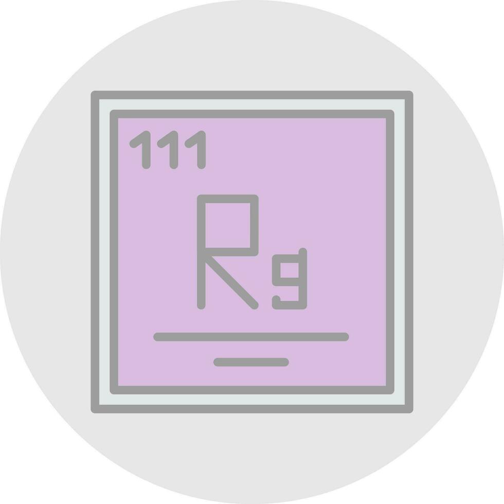 Roentgenium Vector Icon Design