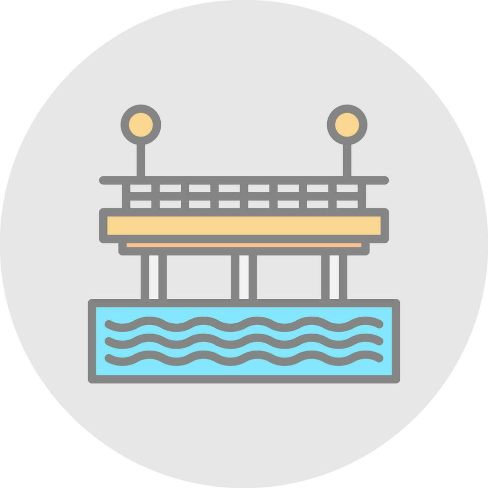 Pier Vector Icon Design