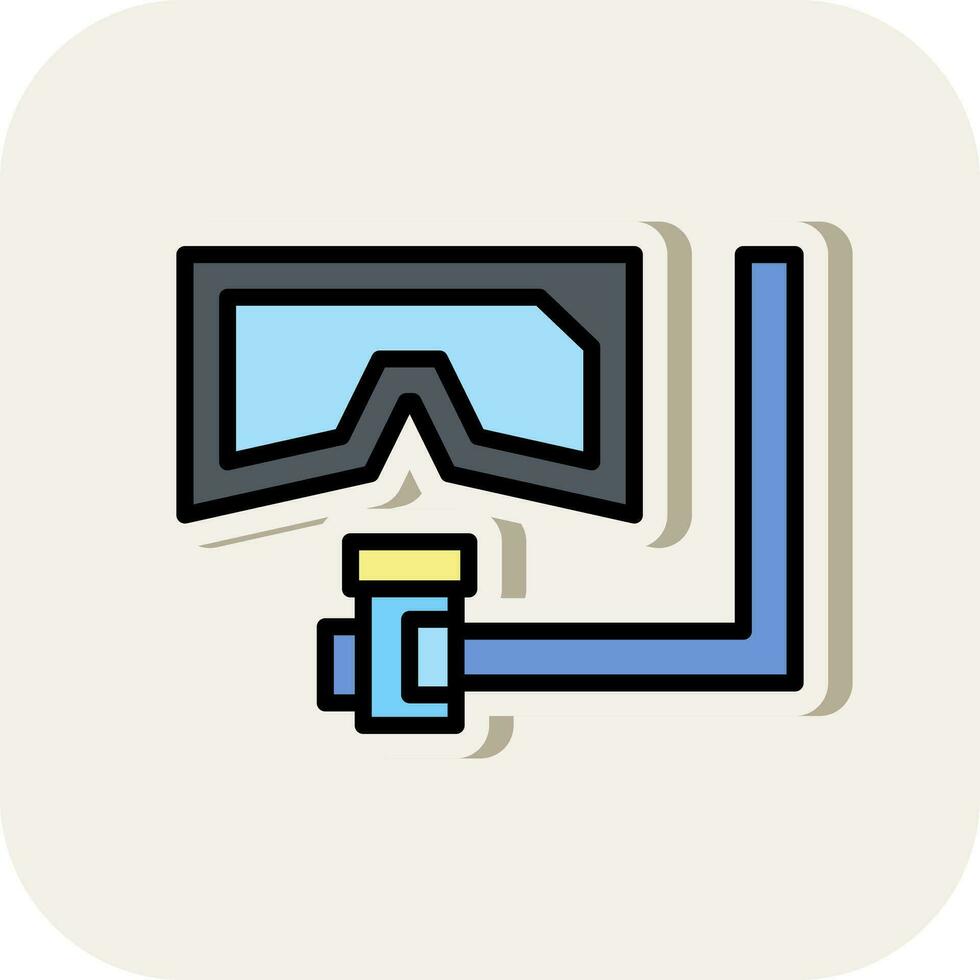 diseño de icono de vector de snorkel